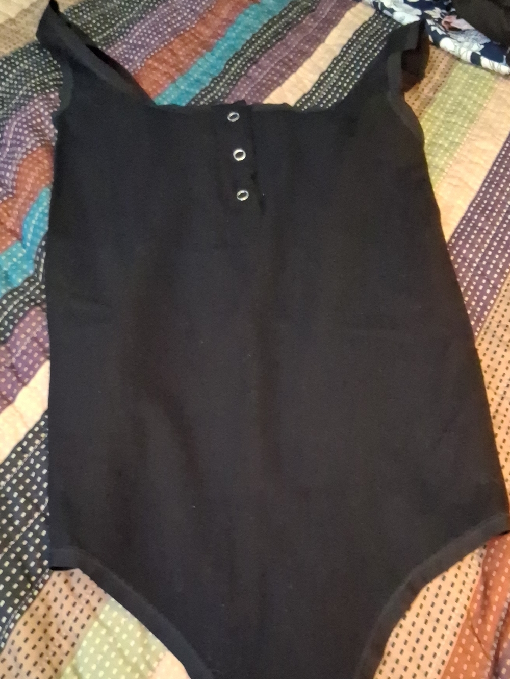 Women’s Black Scoop Neck Bodysuit - Stretch Shapewear